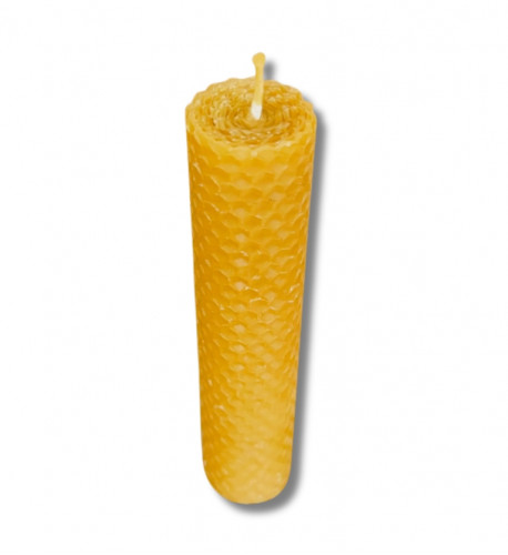 Včelí vosk -sviečka - ručne točená z medzistienky – 160x30 mm